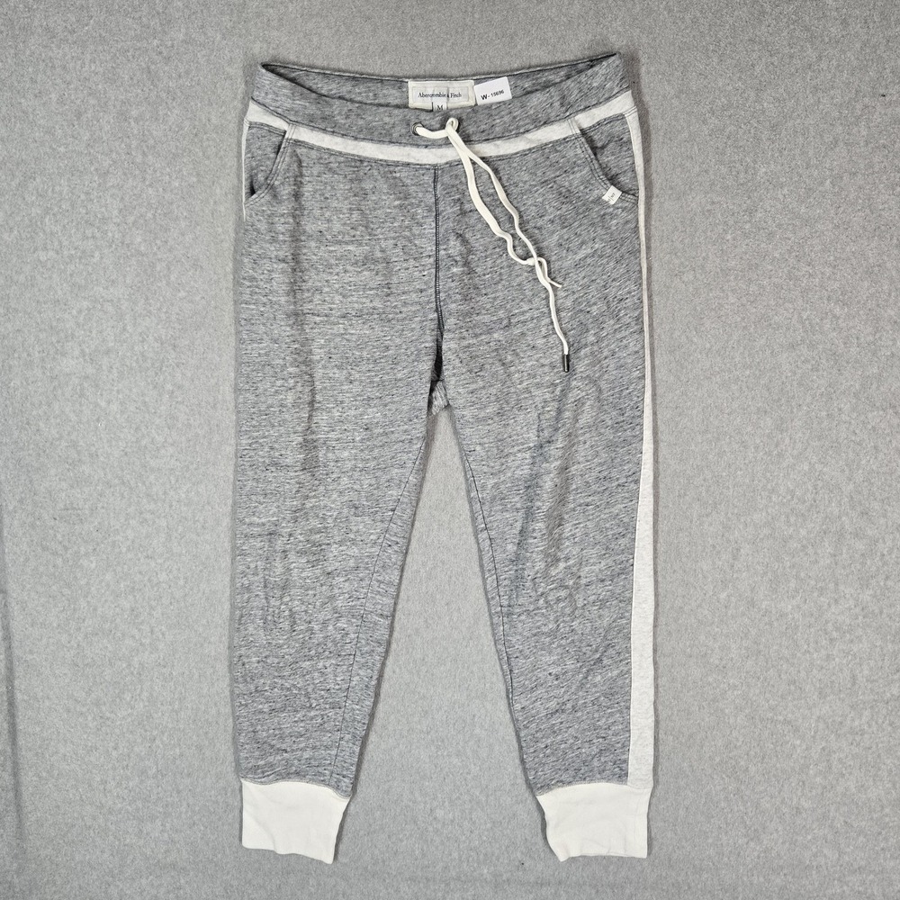 Abercrombie & Fitch Women Activewear Pants M Gray Sweatpants 26" Inseam READ